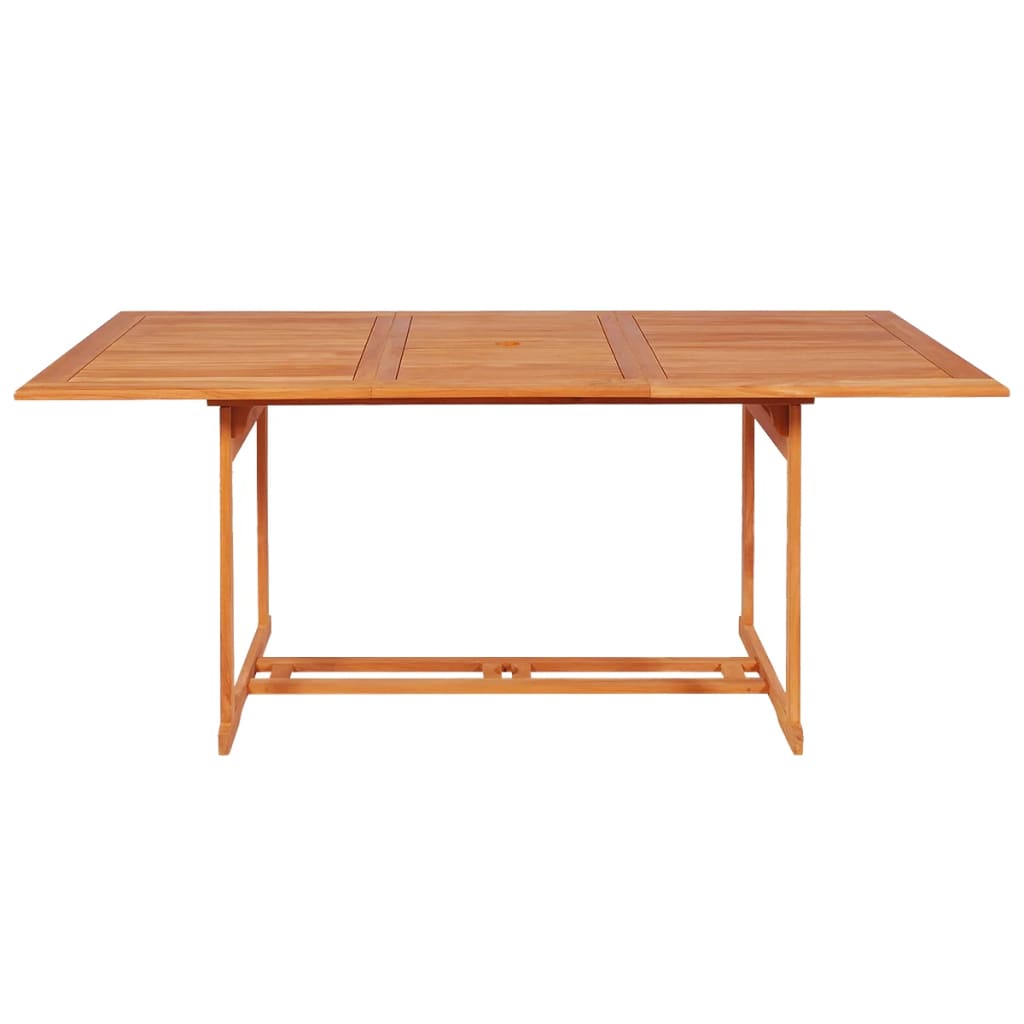 vidaXL 9-tlg. Garten-Essgruppe Massivholz Teak