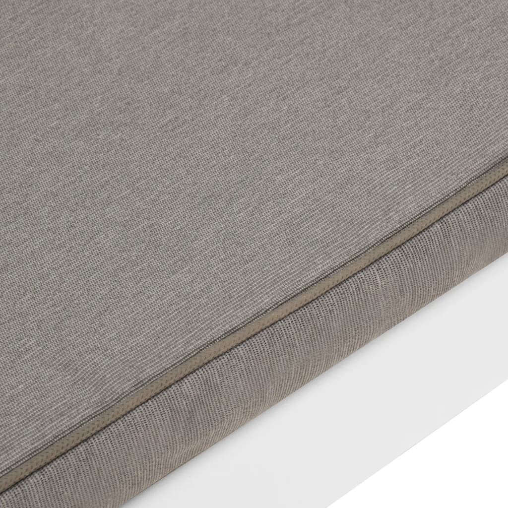 vidaXL 4-tlg. Garten-Lounge-Set mit Auflagen Kunststoff Weiß