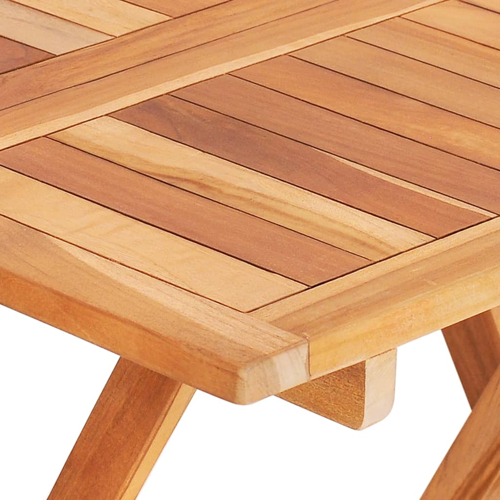 vidaXL 3-tlg. Bistro-Set mit Anthrazit Kissen Massivholz Teak