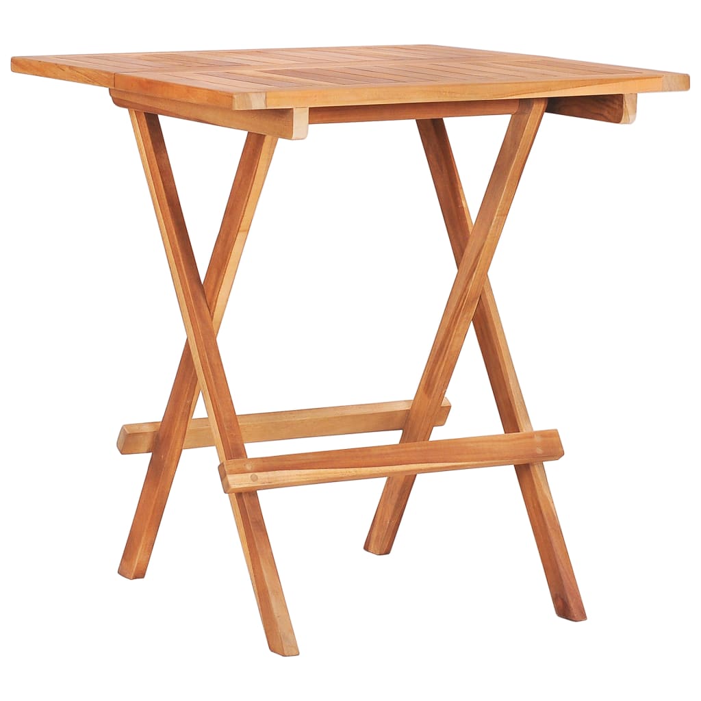 vidaXL 3-tlg. Bistro-Set mit Anthrazit Kissen Massivholz Teak