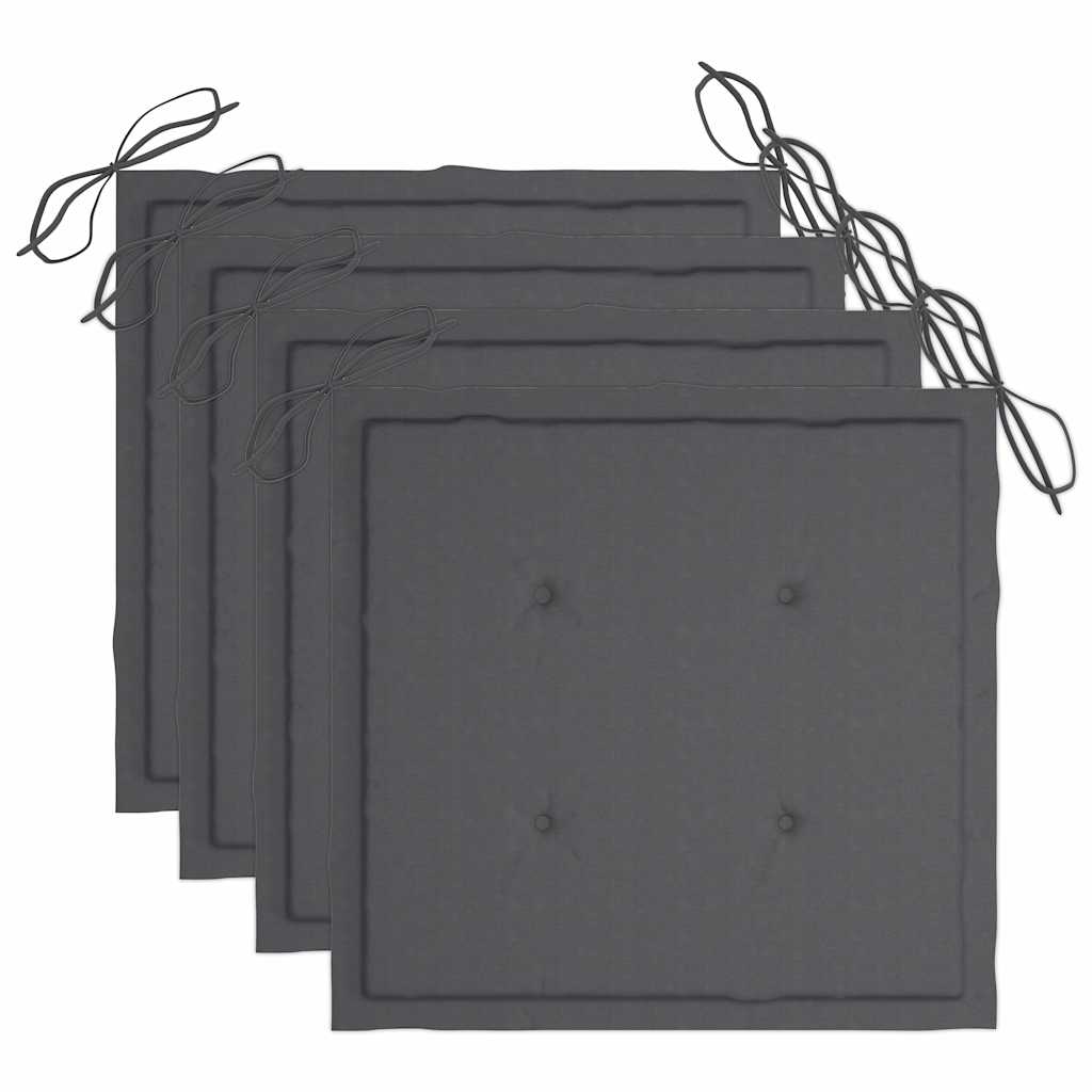 vidaXL 5-tlg. Garten-Essgruppe mit Kissen Klappbar Bambus