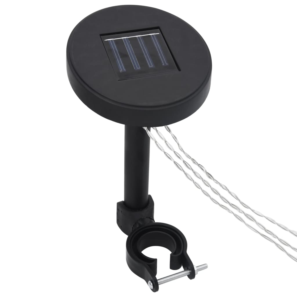 vidaXL Pavillon mit LED-Lichterkette 3x3 m Cremeweiß