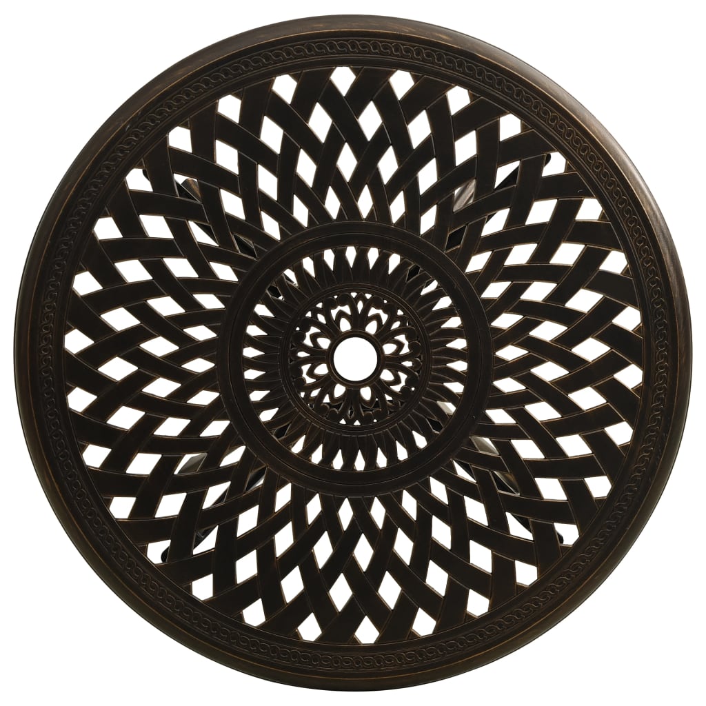 vidaXL 3-tlg. Bistro-Set Aluminiumguss Bronzen