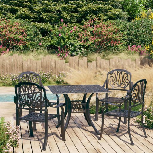 vidaXL 3-tlg. Bistro-Set Aluminiumguss Bronzen