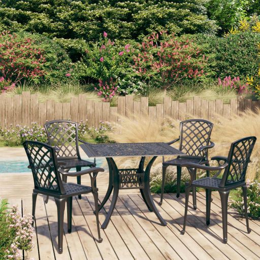 vidaXL 3-tlg. Bistro-Set Aluminiumguss Bronzen