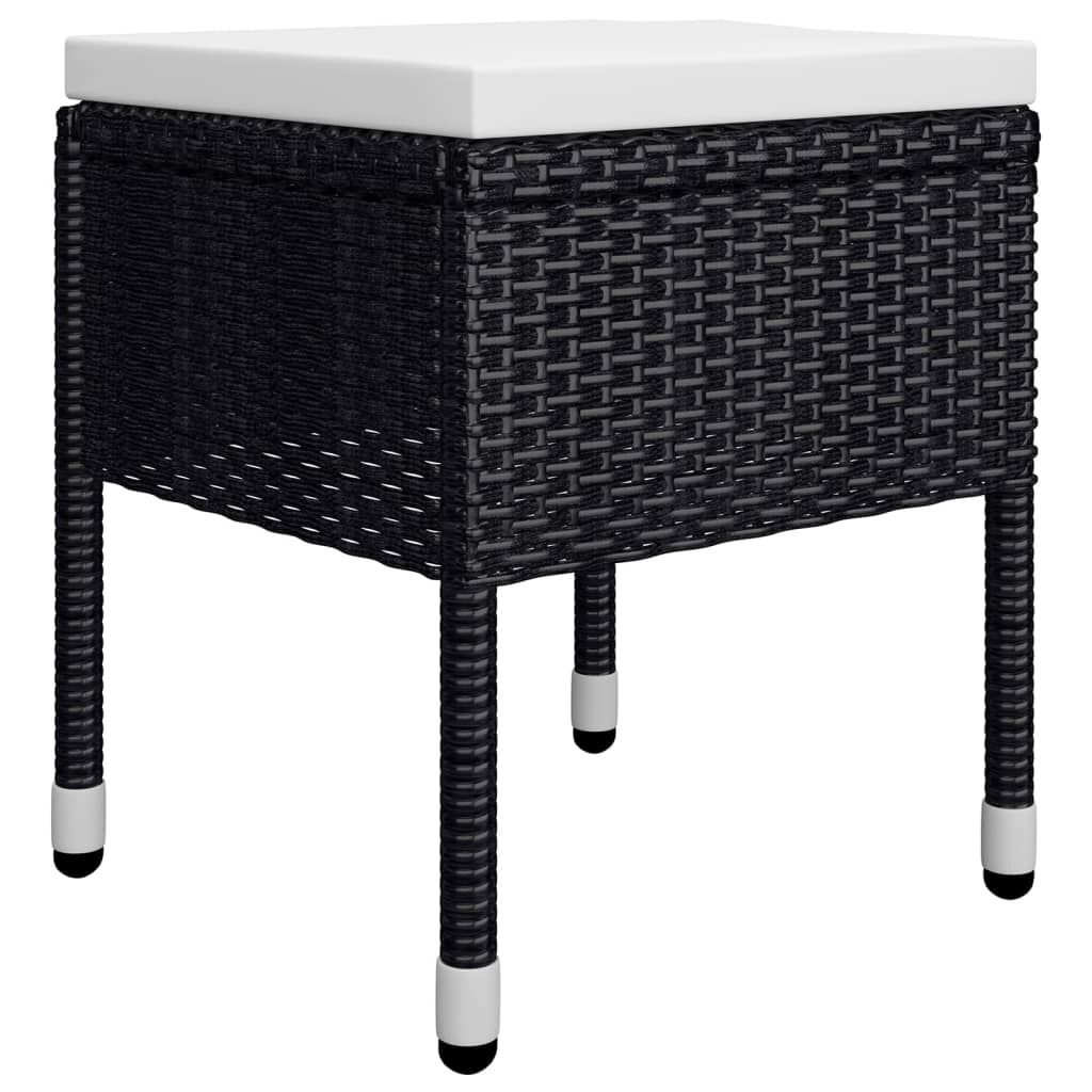 vidaXL 5-tlg. Garten-Essgruppe Schwarz