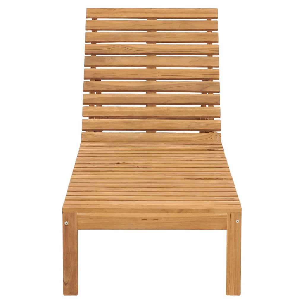 vidaXL Sonnenliegen 2 Stk. Massivholz Teak