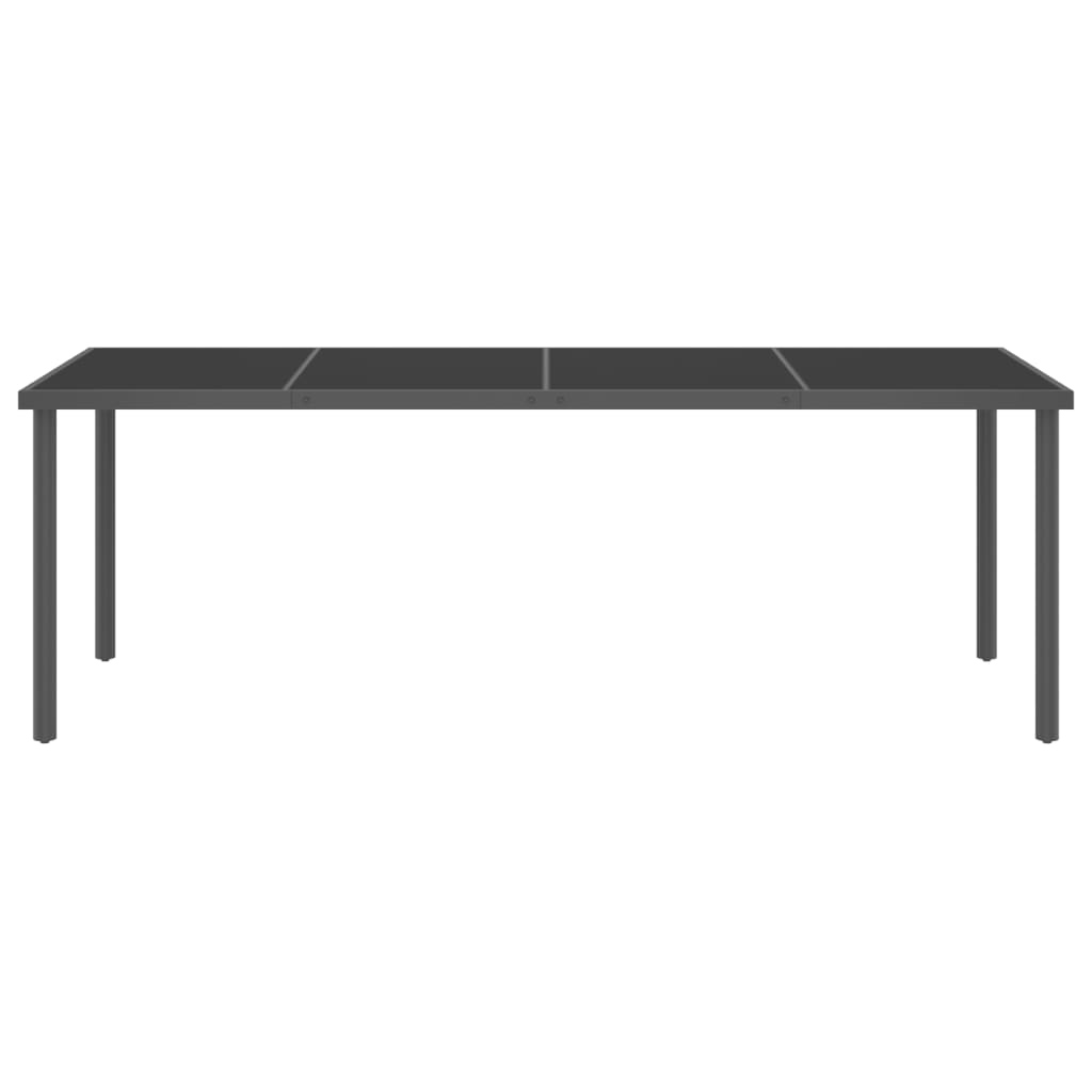 vidaXL 9-tlg. Garten-Essgruppe Stahl