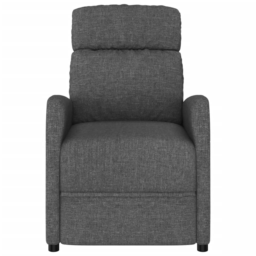 vidaXL Massagesessel Elektrisch Dunkelgrau Stoff