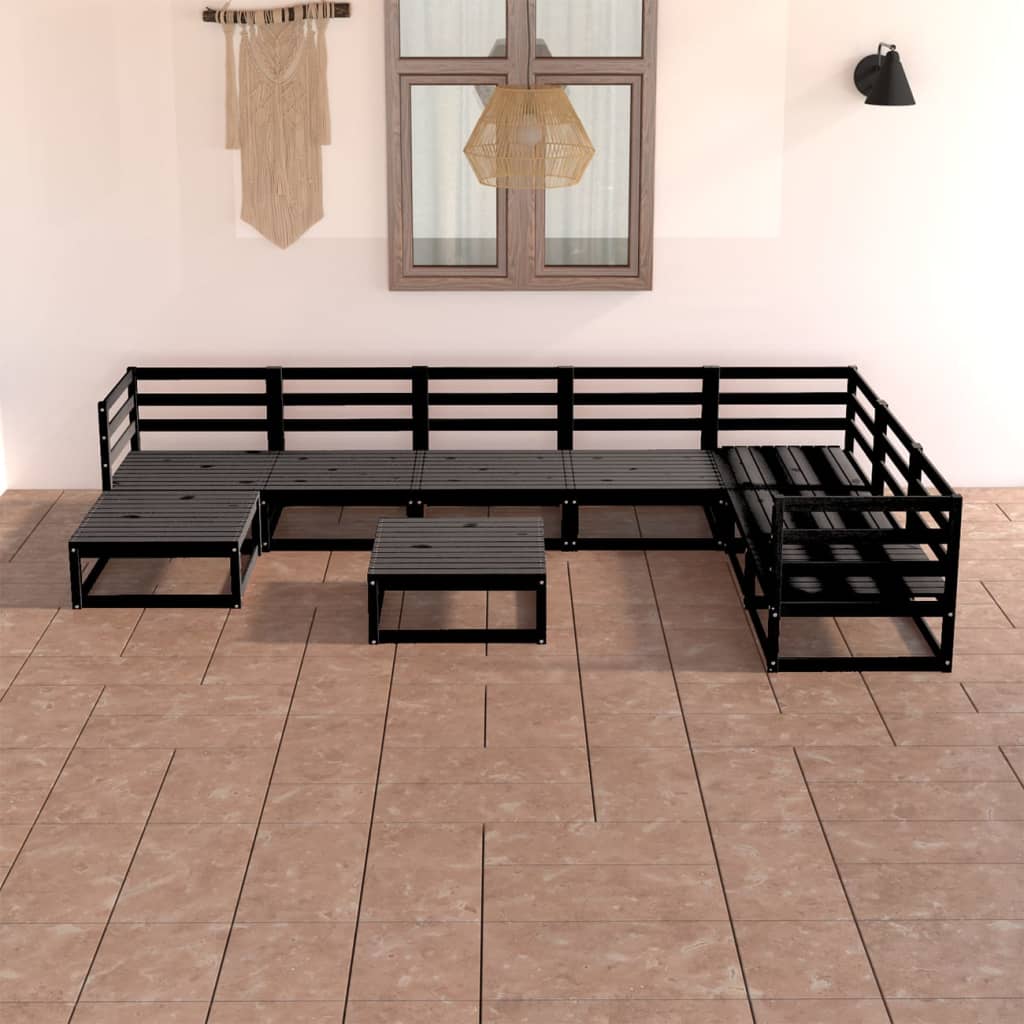 vidaXL 8-tlg. Garten-Lounge-Set Massivholz Kiefer