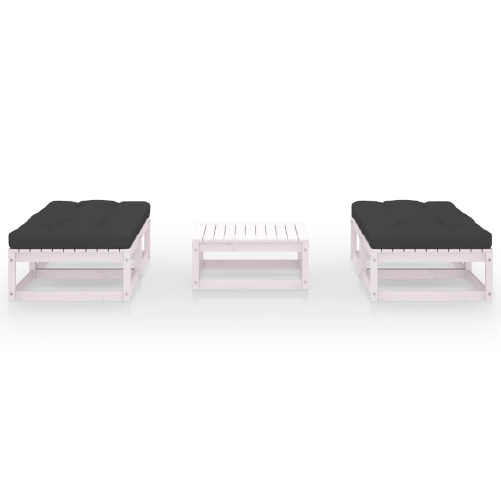 vidaXL 5-tlg. Garten-Lounge-Set mit Kissen Kiefer Massivholz