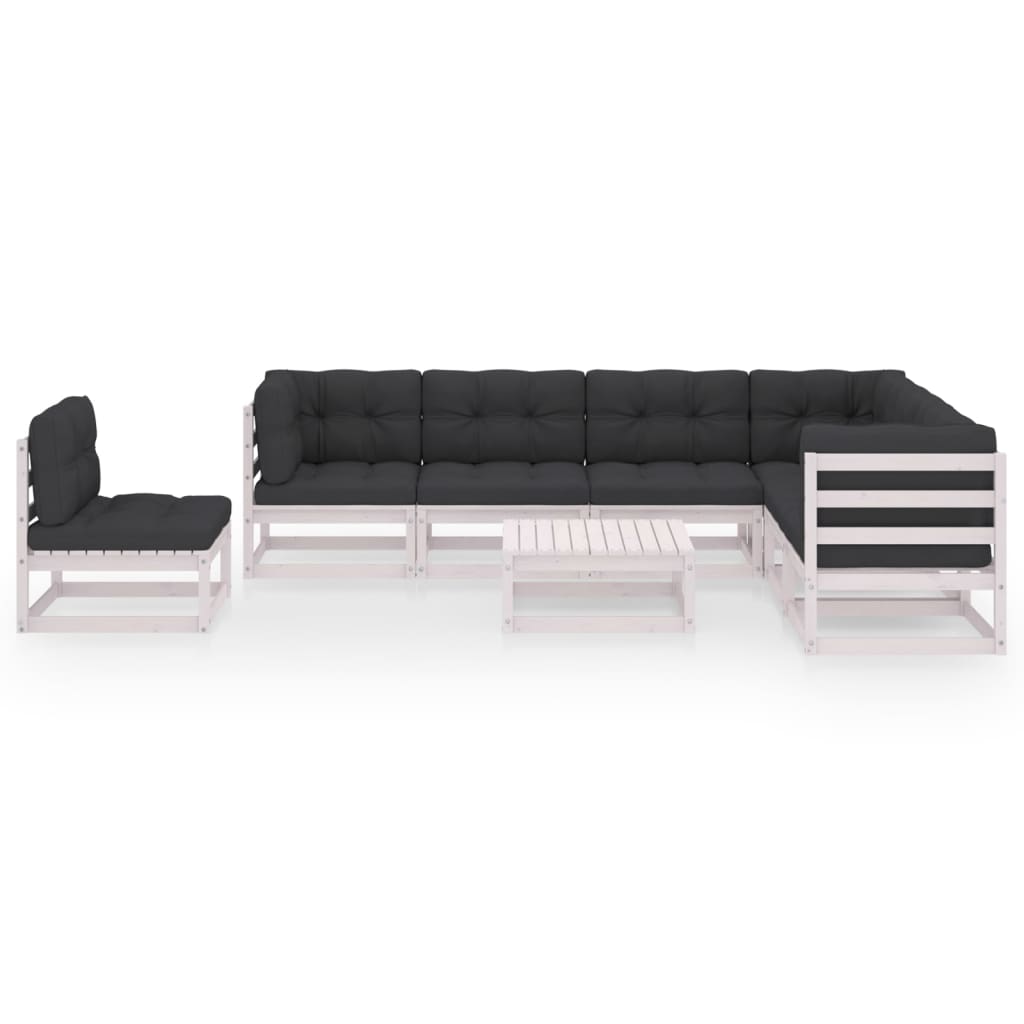 vidaXL 8-tlg. Garten-Lounge-Set Honigbraun Massivholz Kiefer