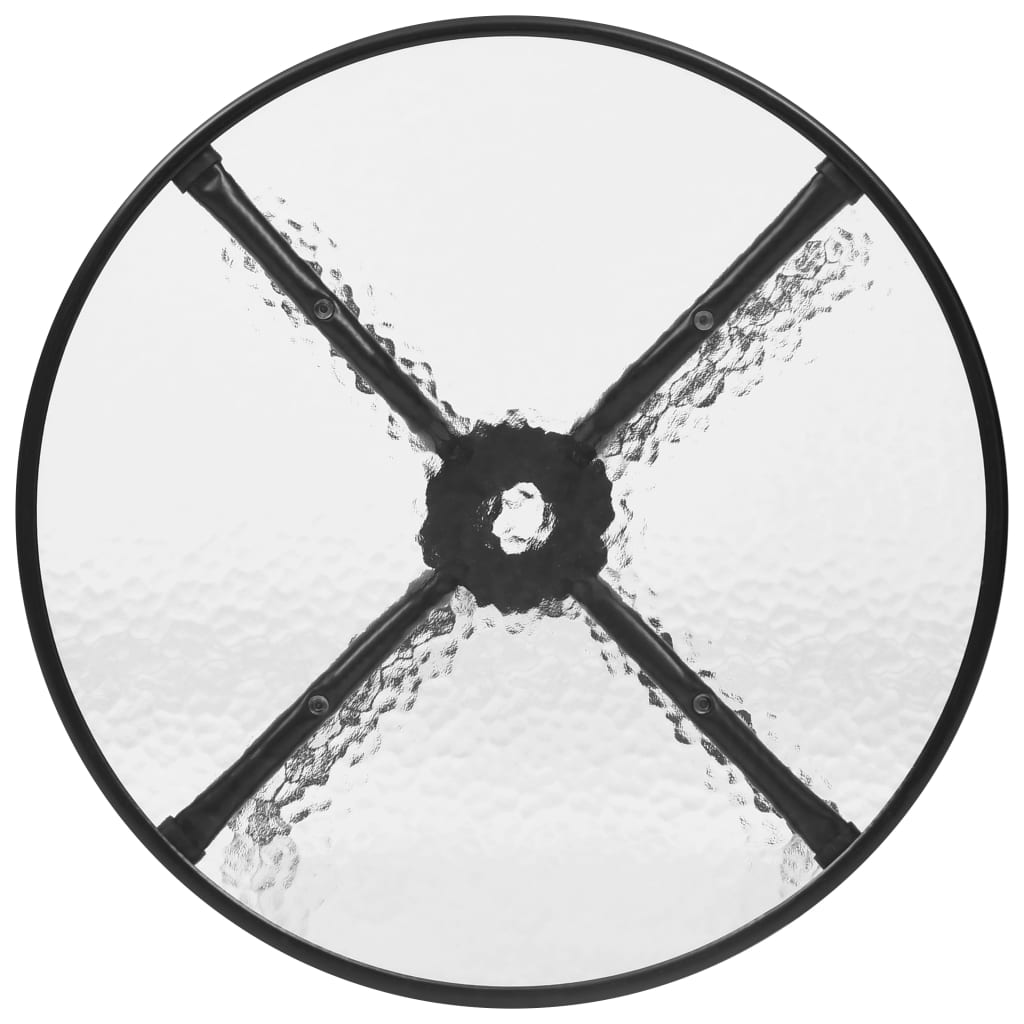 vidaXL 3-tlg. Garten-Essgruppe Schwarz