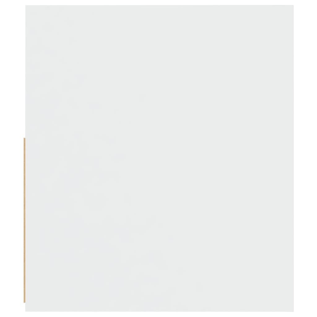 vidaXL Nachttische 2 Stk. mit LEDs Weiß 60x35x40 cm