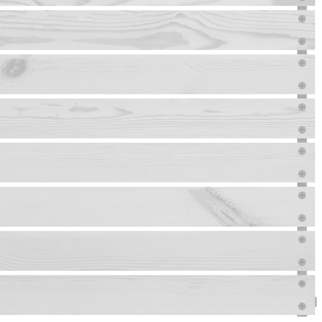 vidaXL 7-tlg. Garten-Lounge-Set Weiß Massivholz Kiefer