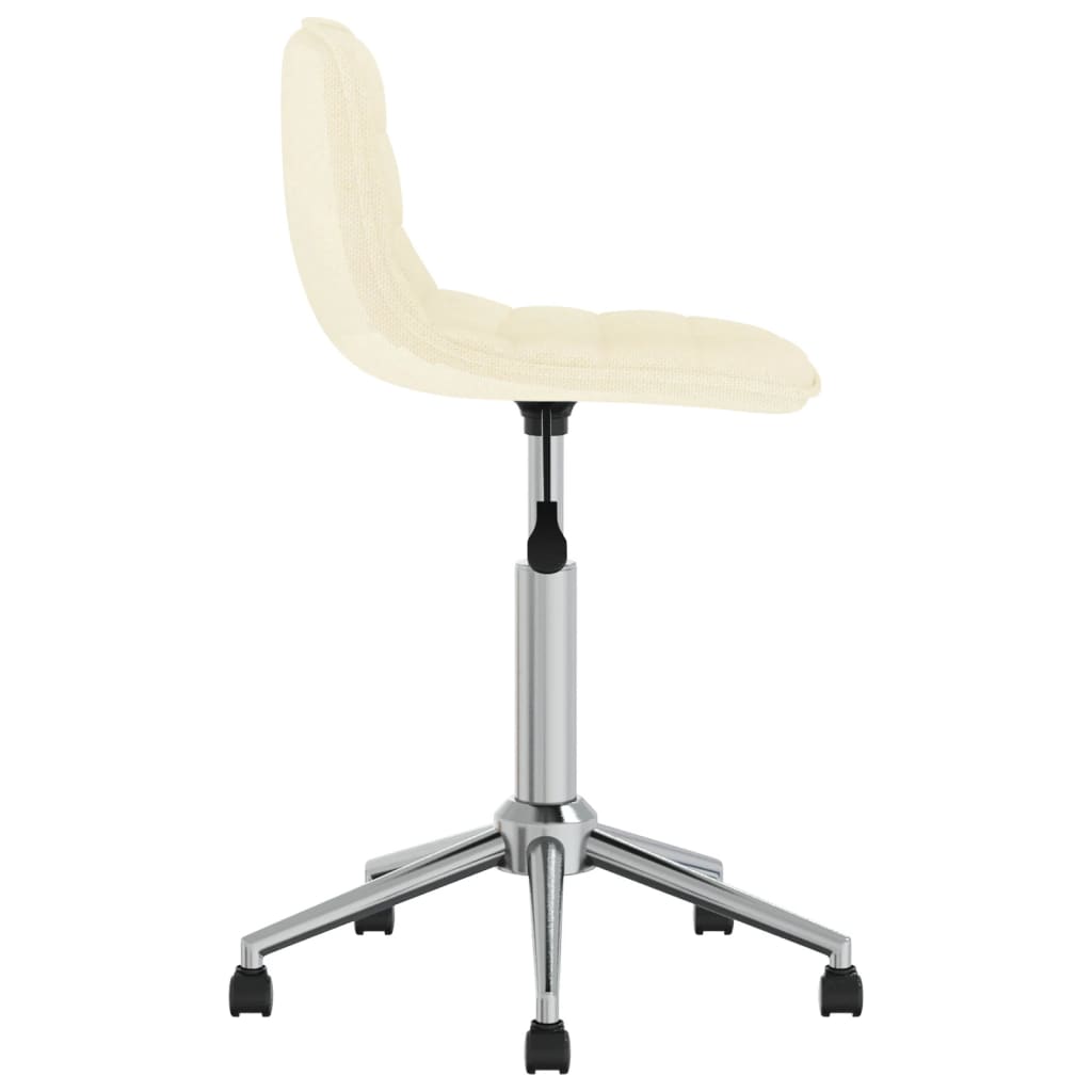 vidaXL Bürostuhl Drehbar Creme Stoff