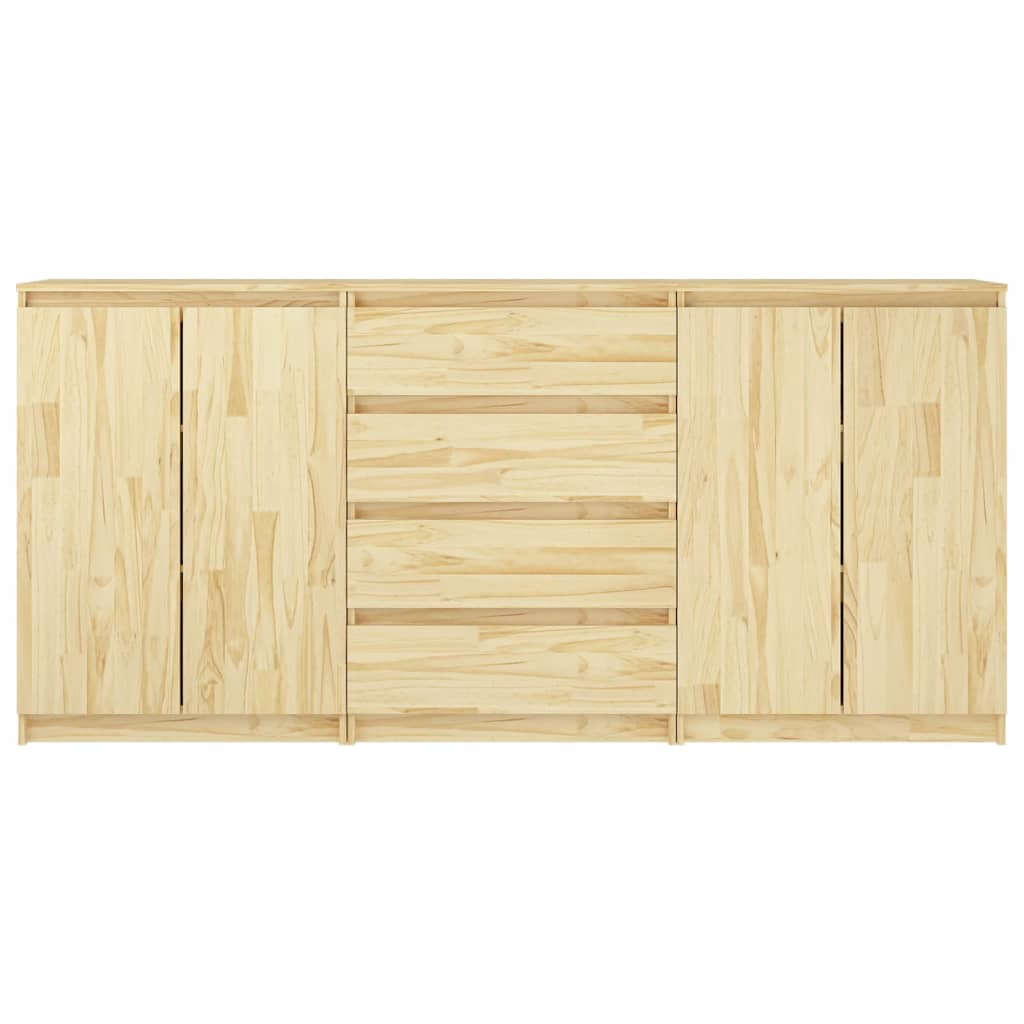 vidaXL Beistellschränke 3 Stk. Massivholz Kiefer