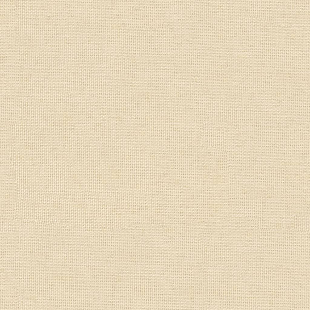 vidaXL Relaxsessel mit Hocker Creme Stoff