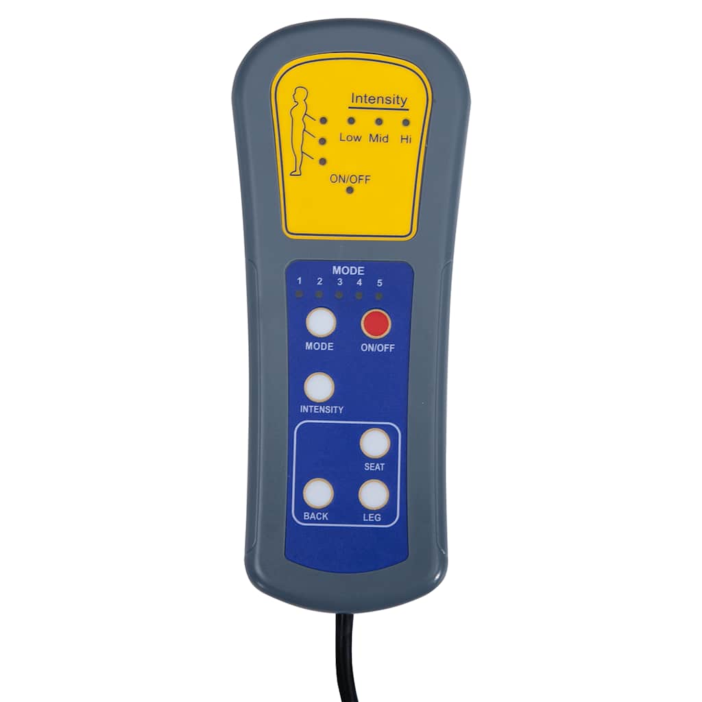 vidaXL Massagesessel Elektrisch Schwarz Kunstleder