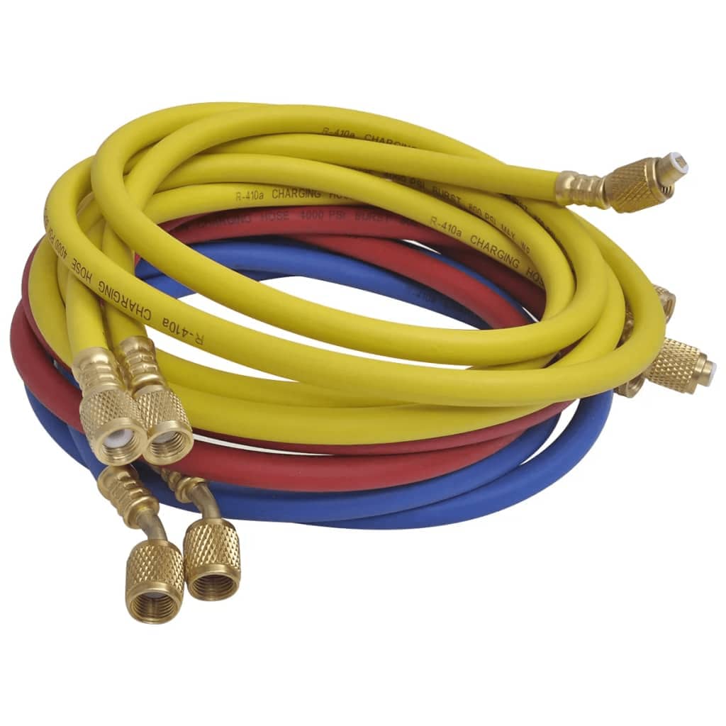 vidaXL Vakuumpumpe mit 4-Wege-Verteiler-Manometer Set für Klimaanlagen