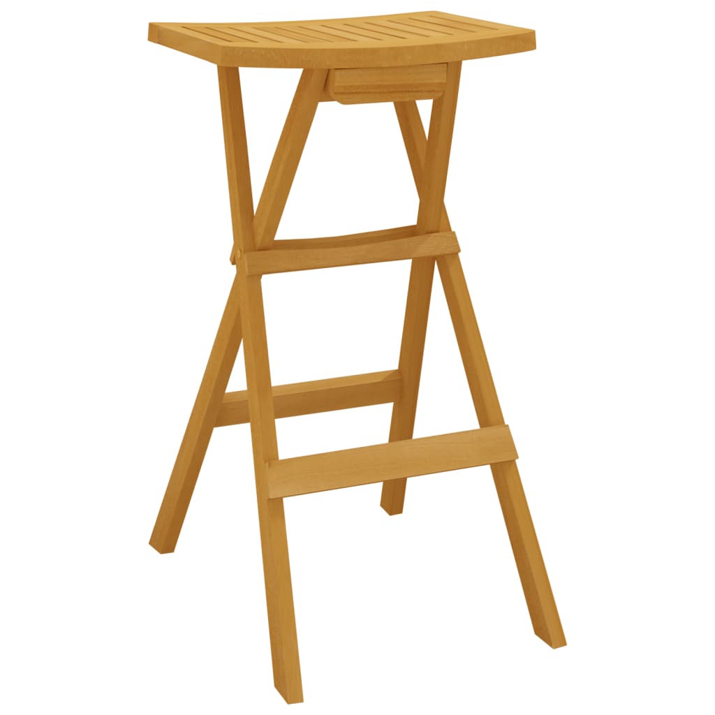 vidaXL 3-tlg. Bar-Set Klappbar Massivholz Teak
