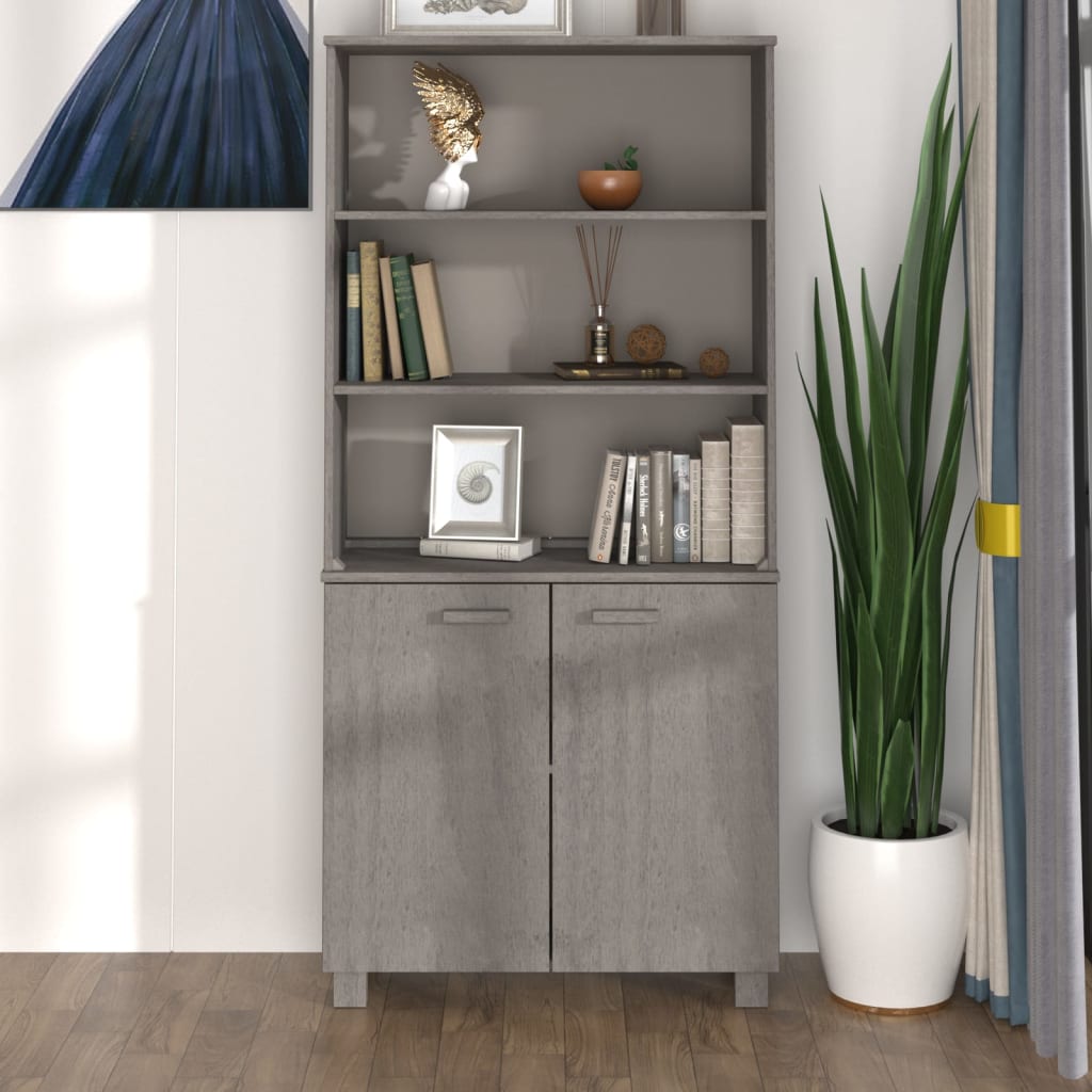 vidaXL Highboard HAMAR Massivholz Kiefer Honigbraun