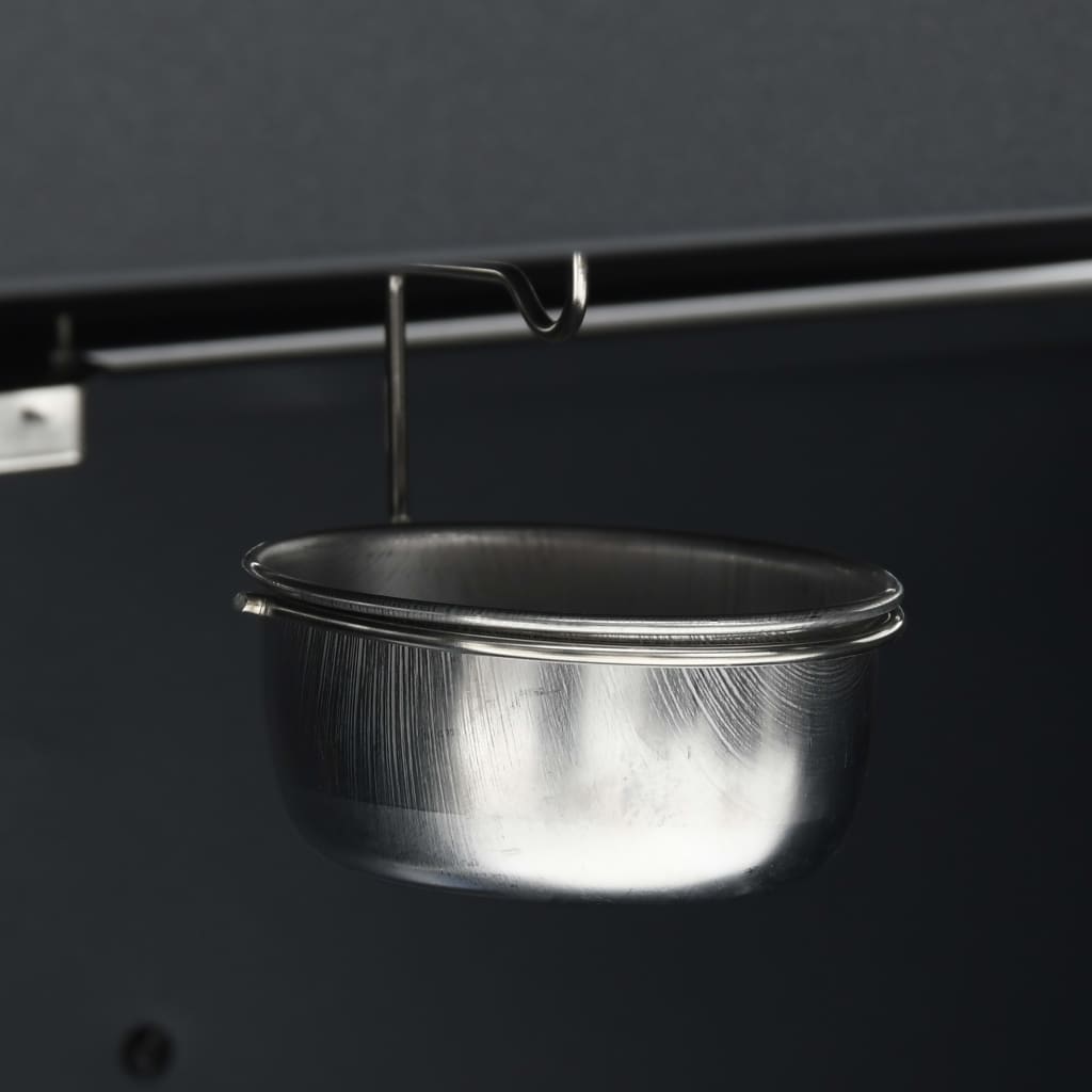 vidaXL Gasgrill 4+1 Flammen Schwarz Stahl