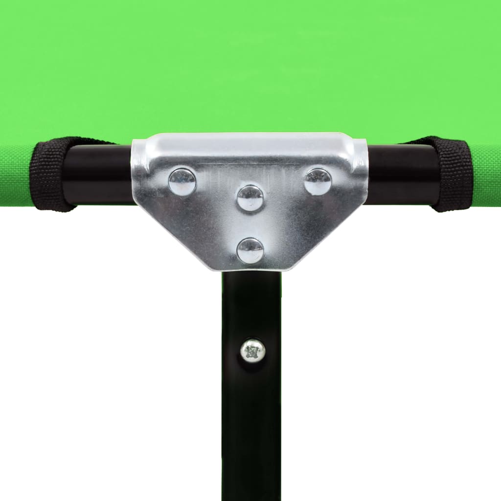 vidaXL Klappbare Sonnenliege Stahl Grün