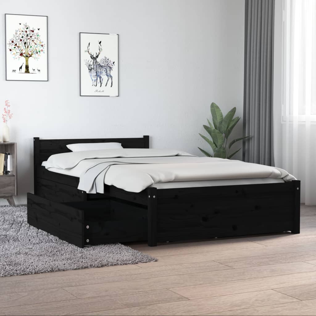 vidaXL Bett mit Schubladen 75x190 cm