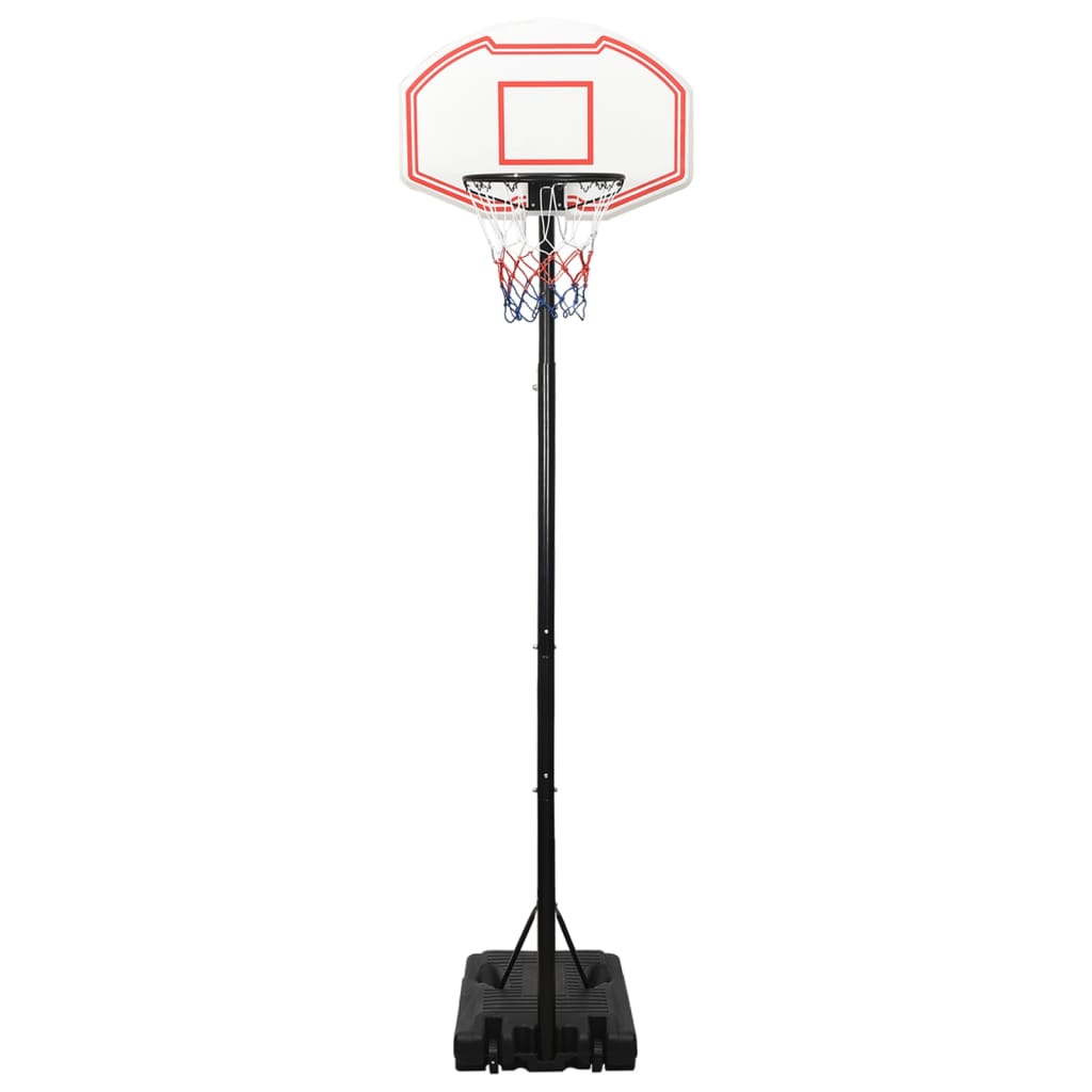 vidaXL Basketballständer Weiß 282-352 cm Polyethylen