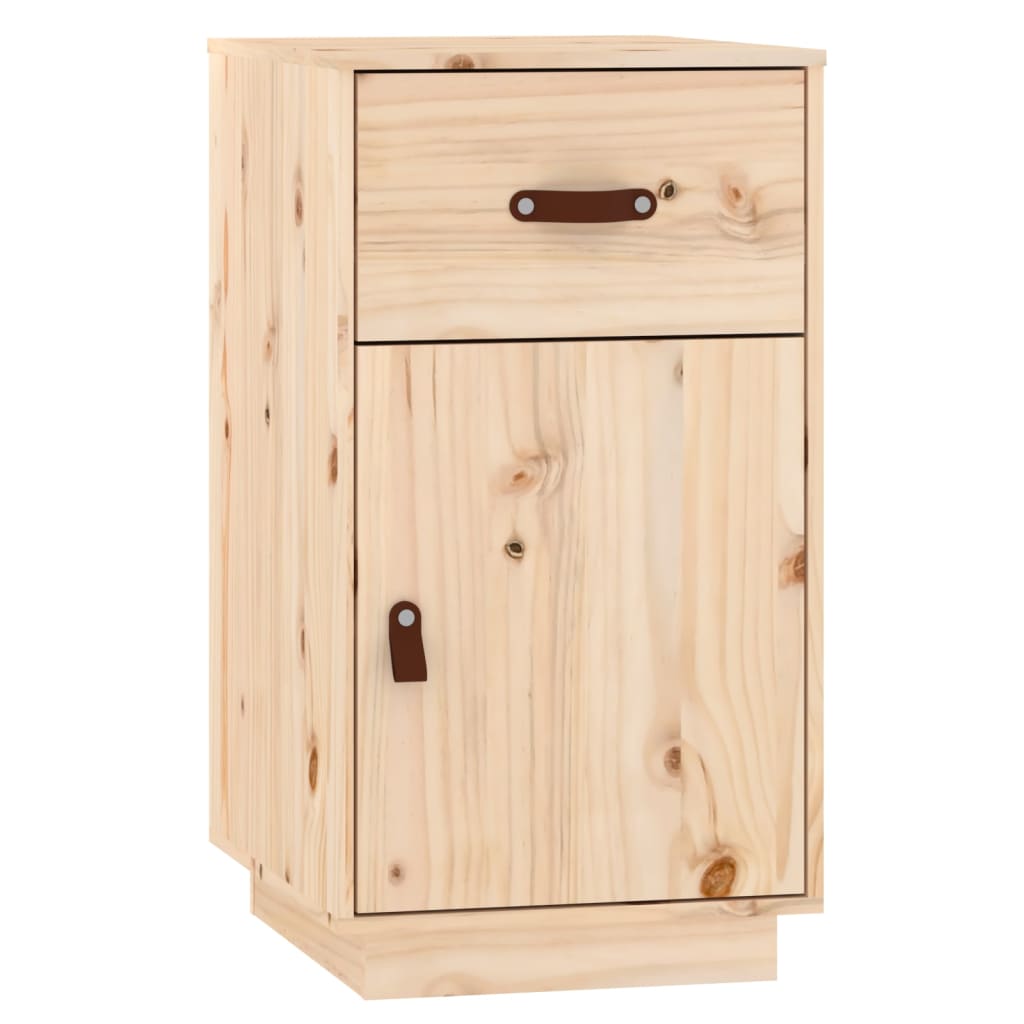 vidaXL Schminktisch-Set mit LED Massivholz Kiefer