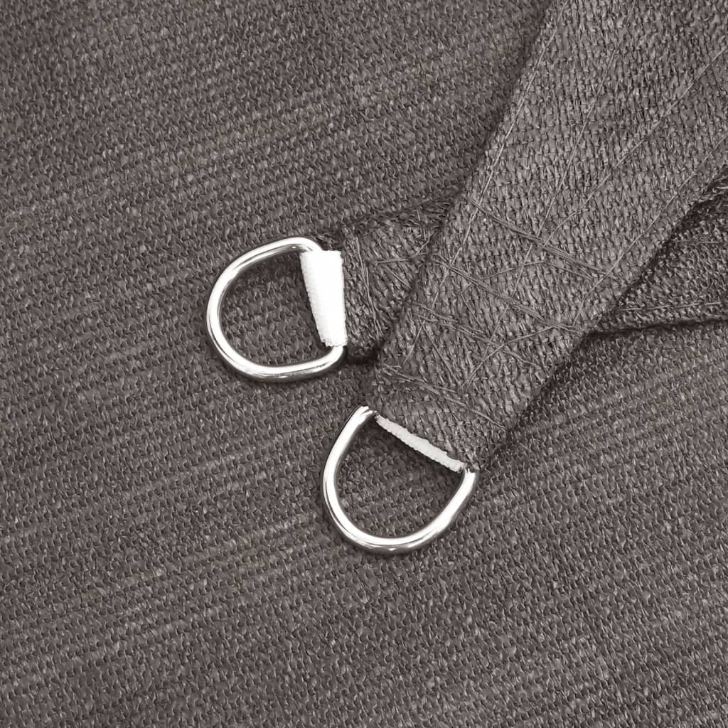 vidaXL Sonnensegel 160 g/m² Anthrazit 3/4x2 m HDPE