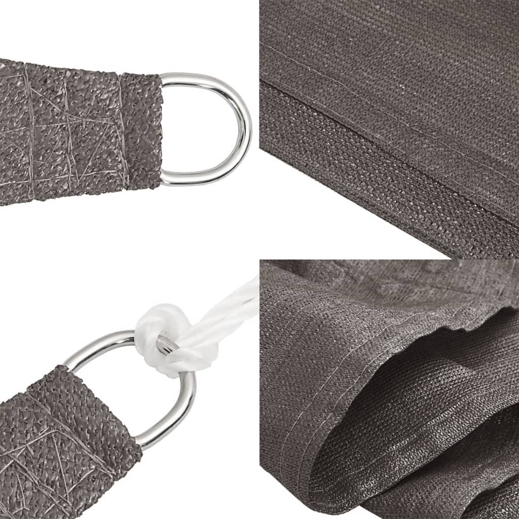 vidaXL Sonnensegel 160 g/m² Anthrazit 3/4x2 m HDPE