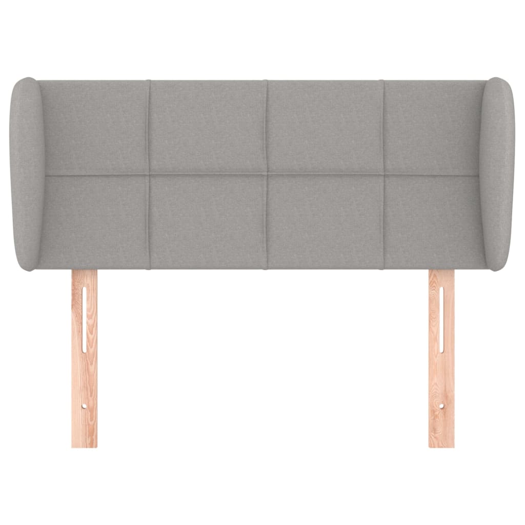 vidaXL Kopfteil mit Ohren Hellgrau 83x23x78/88 cm Stoff