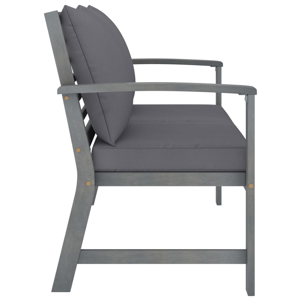 vidaXL 4-tlg. Garten-Lounge-Set mit Auflagen Massivholz Akazie