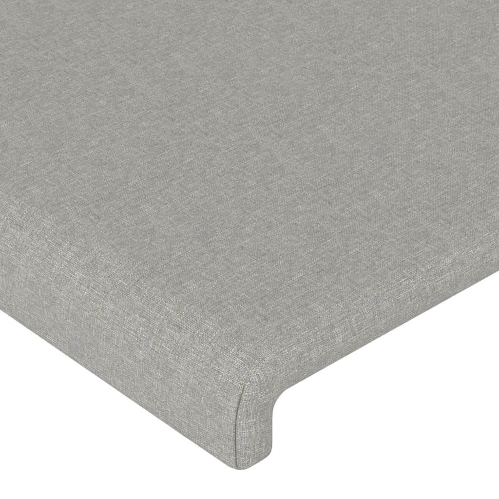 vidaXL Kopfteil mit Ohren Hellgrau 83x16x78/88 cm Stoff