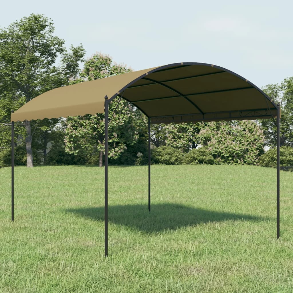 vidaXL Pavillon 4x3x2,6 m Taupe 180 g/m²