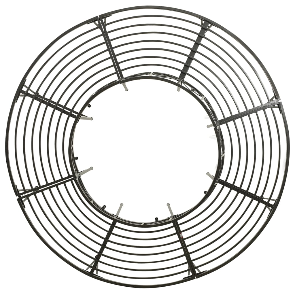 vidaXL Garten-Baumbank 160 cm Stahl