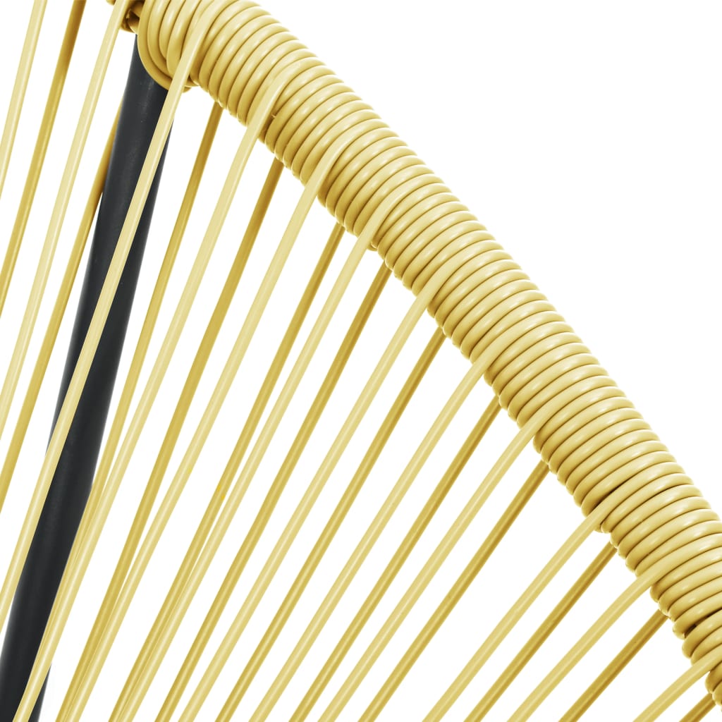 vidaXL Acapulco-Gartenstuhl Poly Rattan Beige