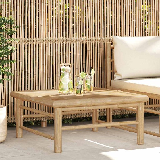 vidaXL 3-tlg. Garten-Lounge-Set mit Kissen Bambus