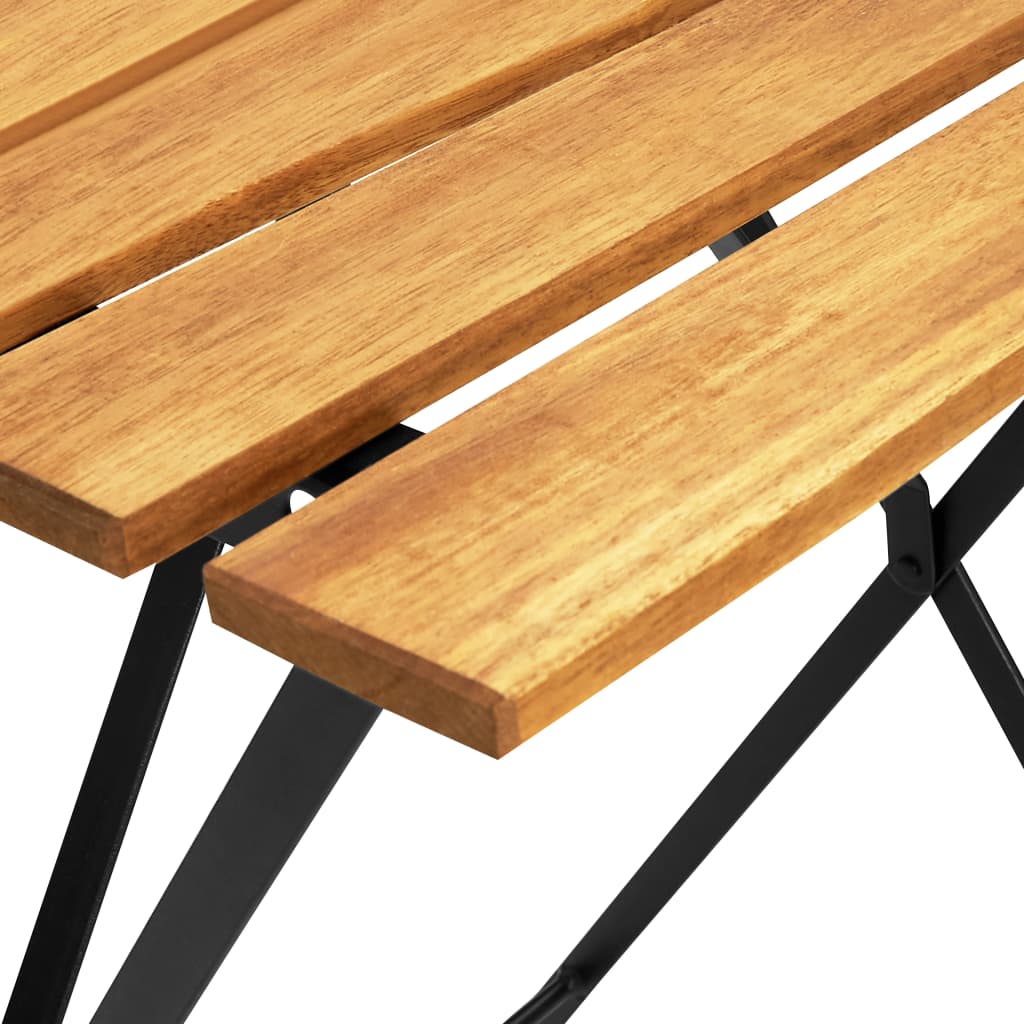 vidaXL 3-tlg. Bistro-Set Klappbar Massivholz Akazie