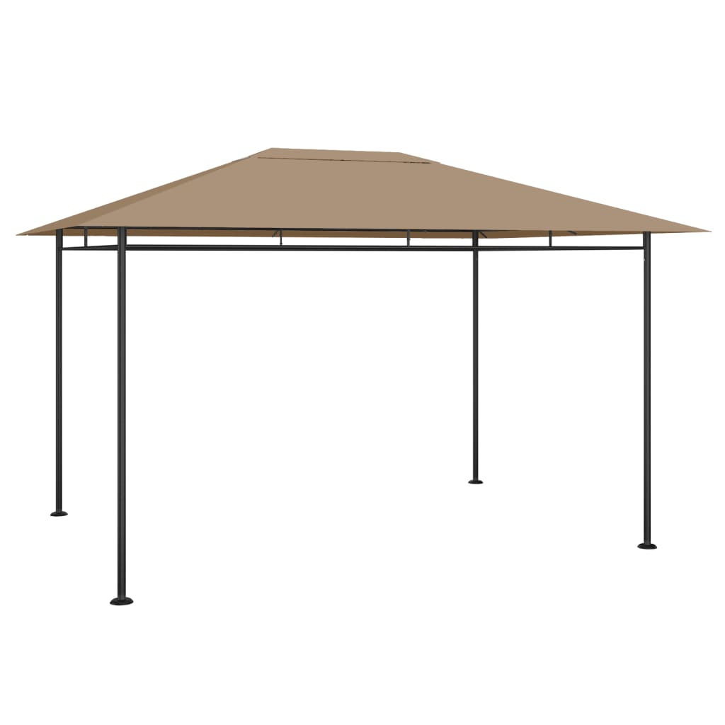 vidaXL Pavillon 384x281x270 cm Creme 180 g/m²