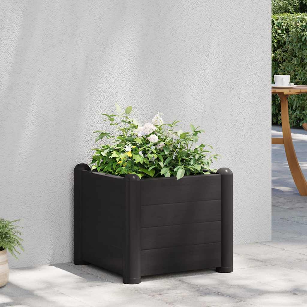 vidaXL Garten-Hochbeet PP Mokka 43x43x35 cm