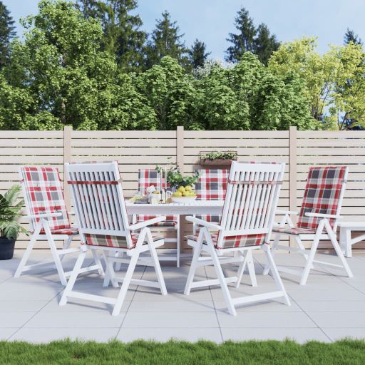 vidaXL Gartenstuhlauflagen für Hochlehner 6 Stk. Anthrazit 120x50x3 cm