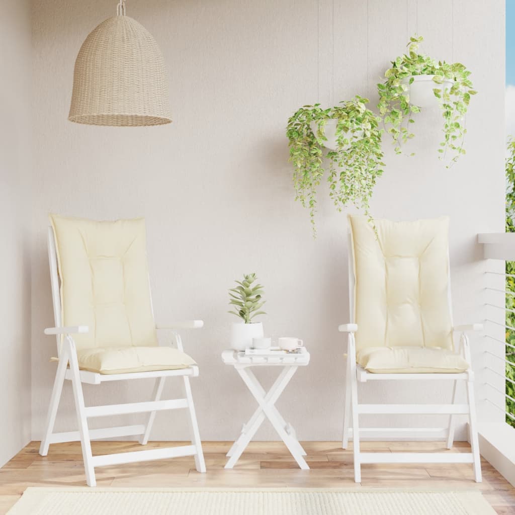 vidaXL Gartenstuhlauflagen für Hochlehner 6 Stk. Anthrazit 120x50x3 cm