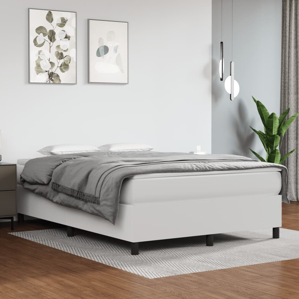 vidaXL Boxspringbett mit Matratze Schwarz 80x200 cm Kunstleder