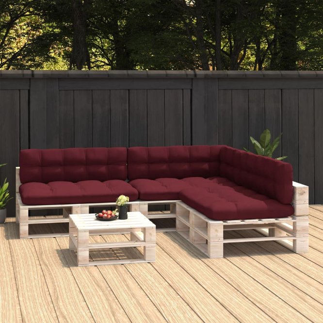 vidaXL Palettensofa-Auflagen 7 Stk. Anthrazit