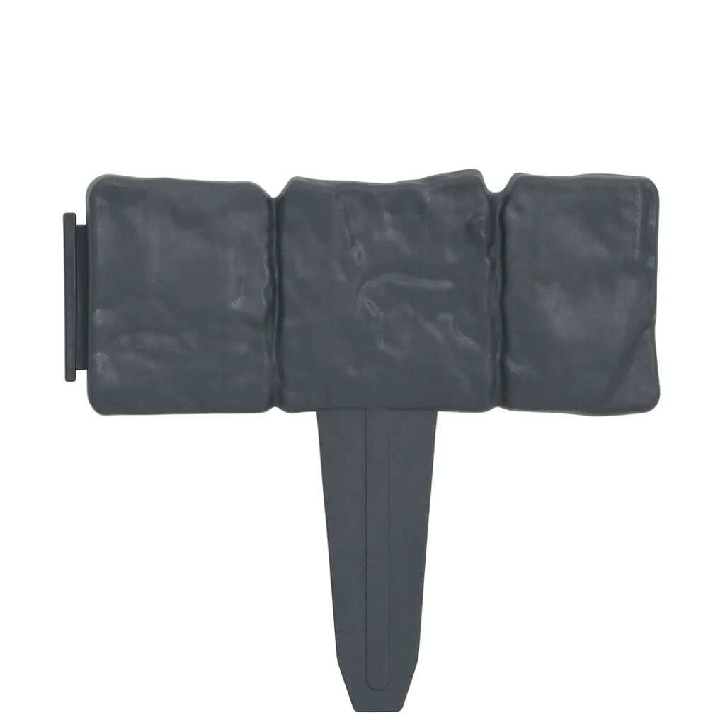 vidaXL Rasenkante Steinoptik 41 Stk. Kunststoff 10 m