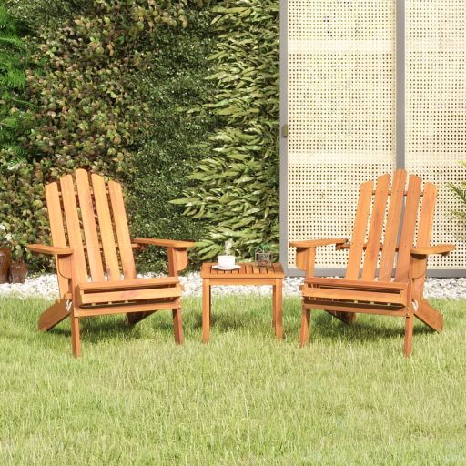 vidaXL 3-tlg. Garten-Lounge-Set Adirondack Massivholz Akazie
