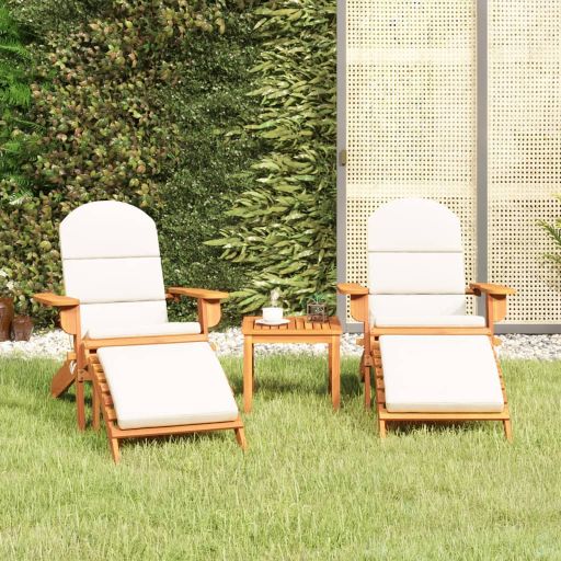 vidaXL 3-tlg. Garten-Lounge-Set Adirondack Massivholz Akazie